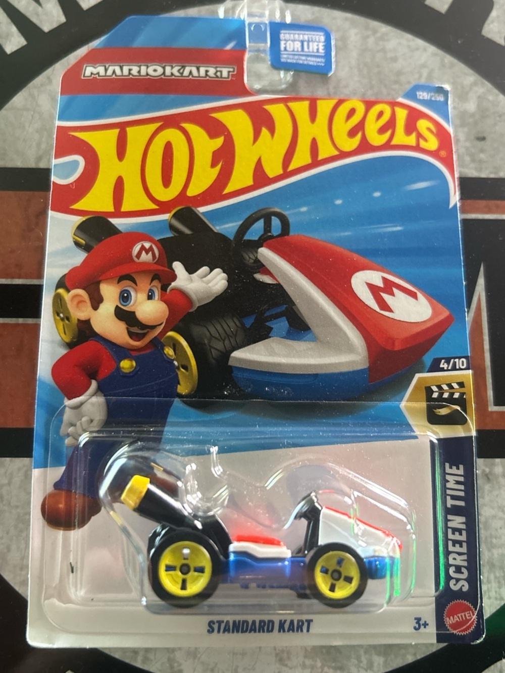 Hot Wheels Mario Kart Standard Kart Toy - Red, Blue & Yellow